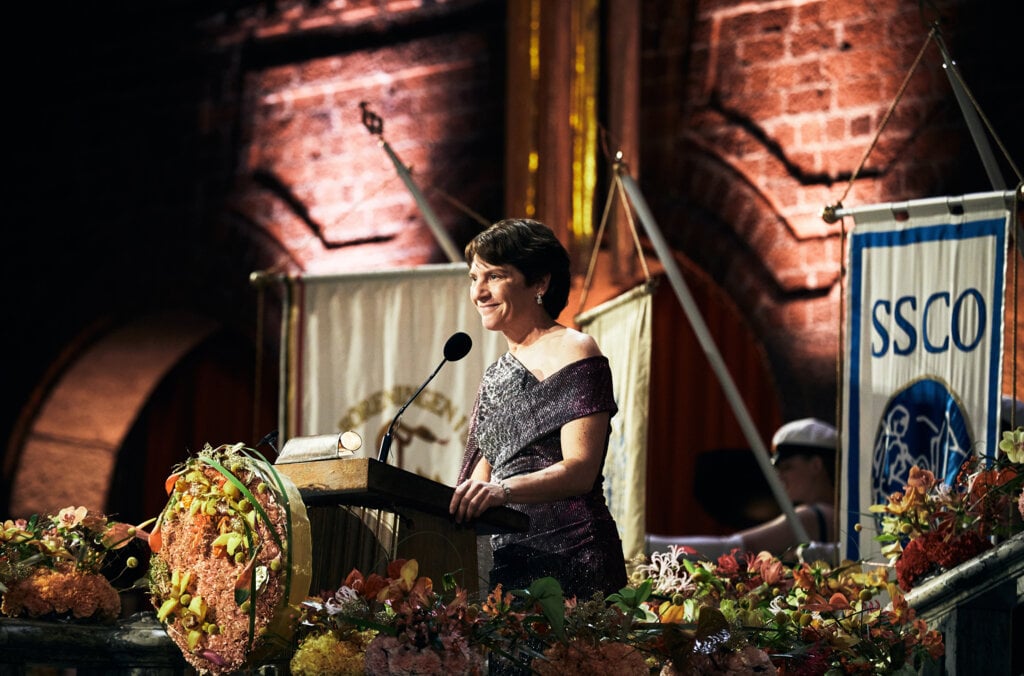 Woman giving a speech
