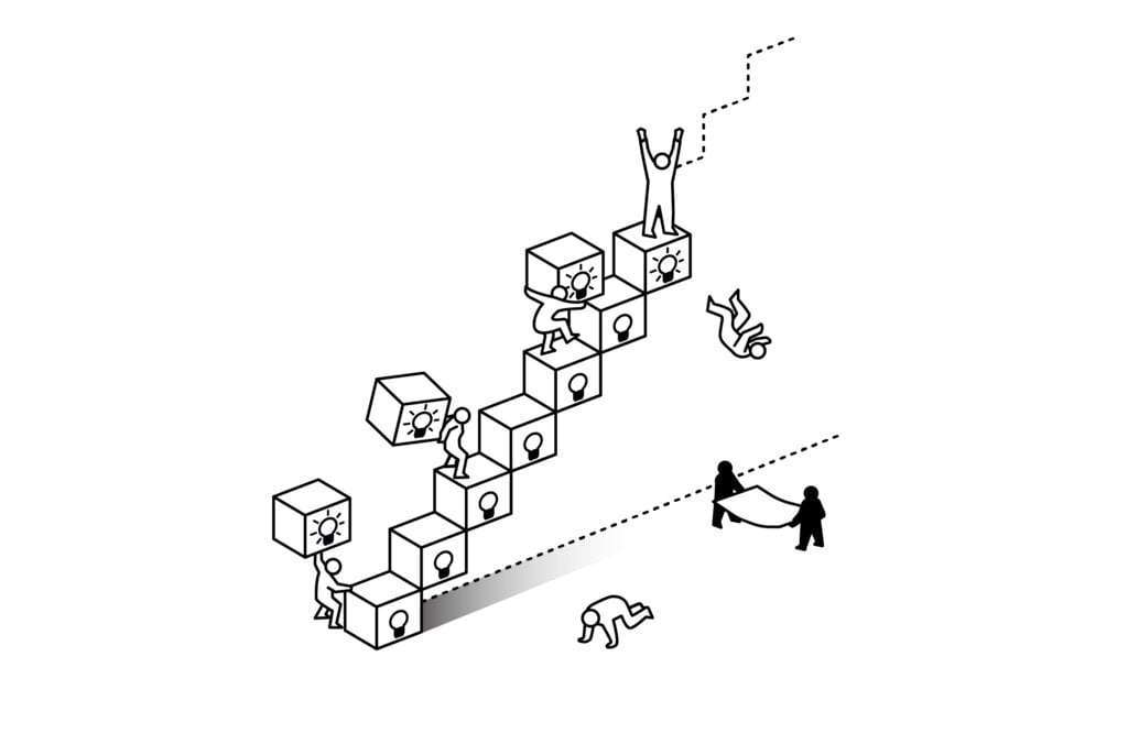 Illustration of creative destrucction