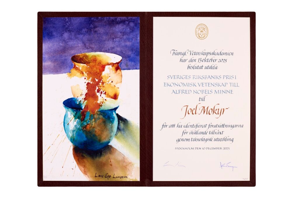 Joel Mokyr's diploma