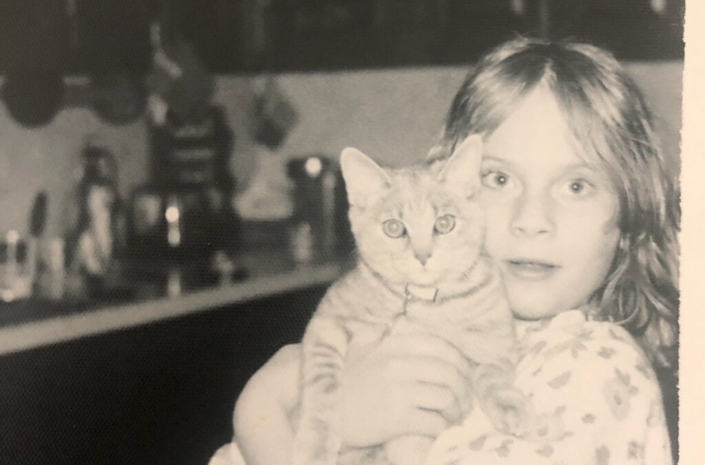 Girl and cat