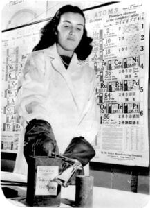 A woman in a laboratory