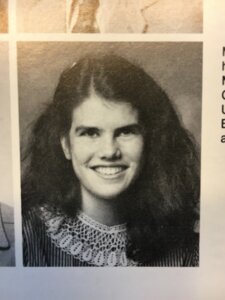 Andrea Ghez senior year yearbook photo, UChicago Lab School 1983