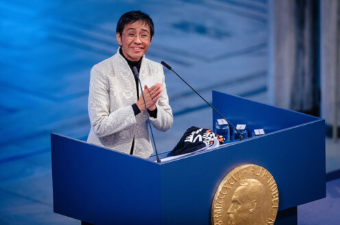 Maria Ressa delivers her Nobel Lecture