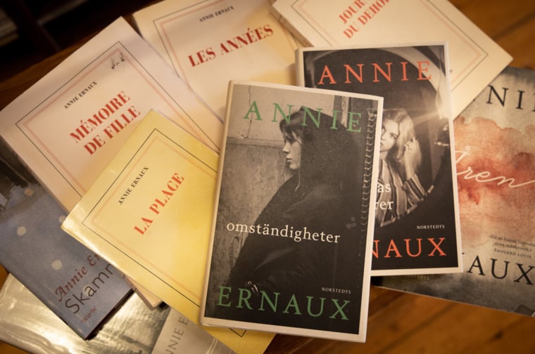 Image of Annie Ernaux's books