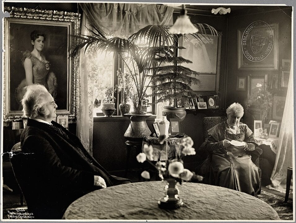 Bjørnstjerne Bjørnson and his wife Karoline