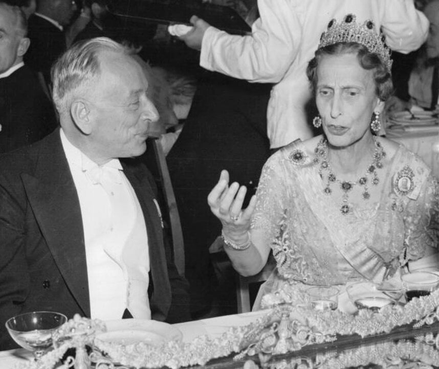 Fritz Zernike and Queen Louise at the Nobel Banquet