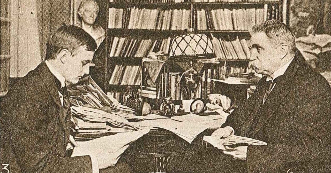 Hjalmar Branting and his son Georg