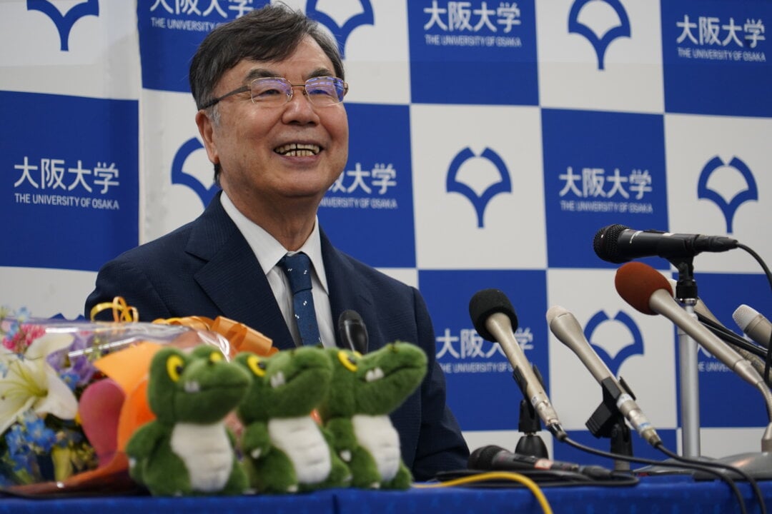 A man at a press conference