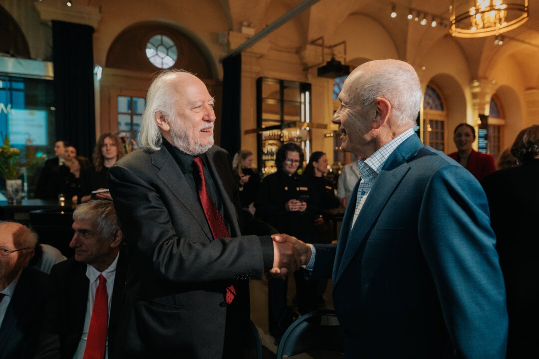 László Krasznahorkai and Peter Howitt