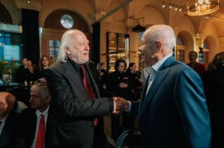 László Krasznahorkai and Peter Howitt