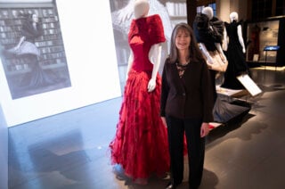 Mary E. Brunkow with Nobel Creations dress (2)