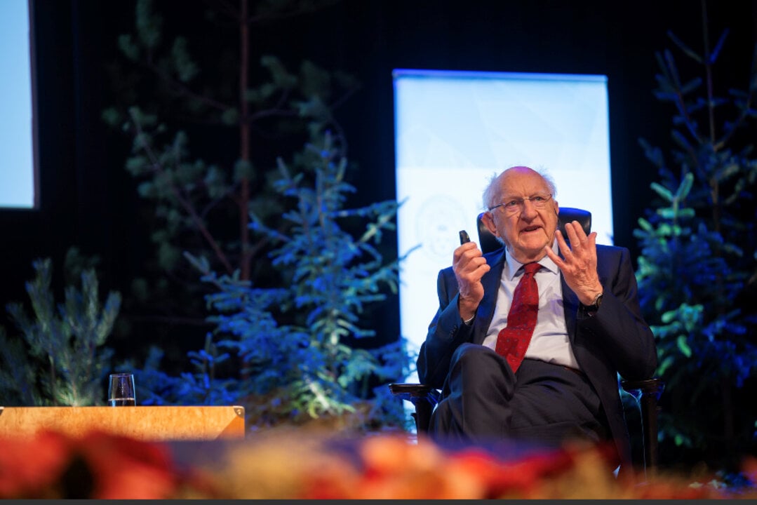 John Clarke lecturing