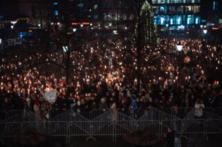 Torchlight procession in Oslo, 10 December 2025
