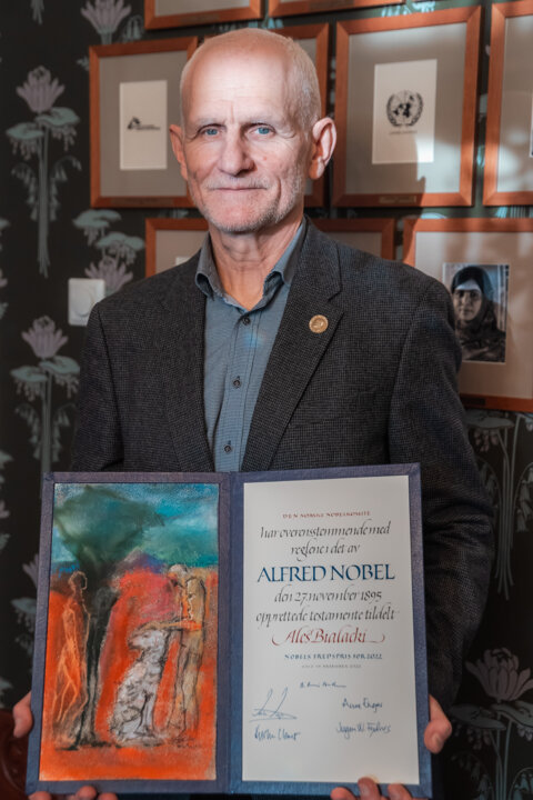 Ales Bialiatski, 2022 Nobel Peace Prize laureate