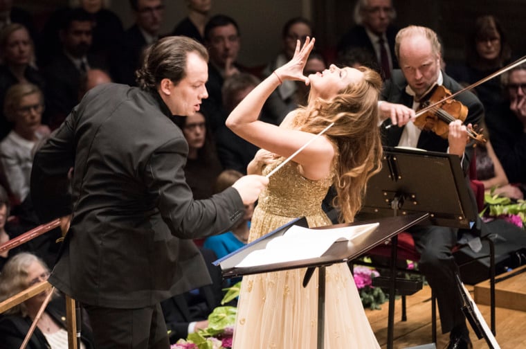 Conductor Andris Nelsons and soloist Kristine Opolais