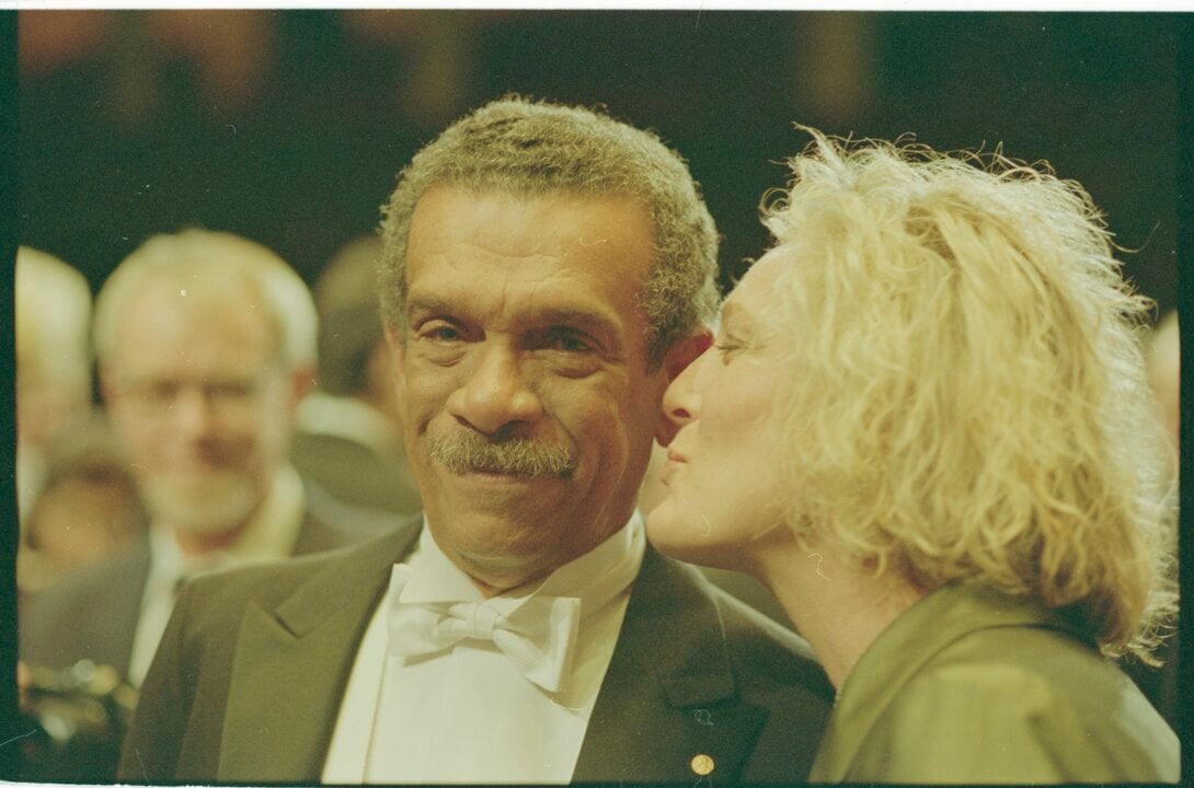 Derek Walcott at the banquet