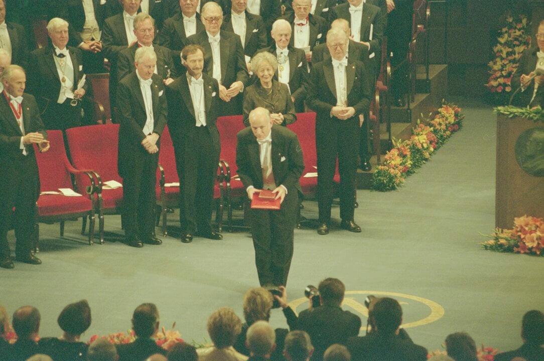 Richard E. Smalley after receiving his Nobel Prize
