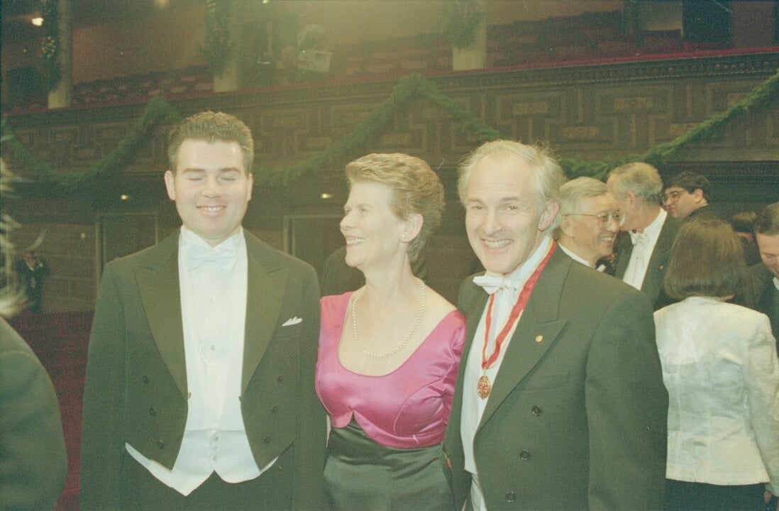 Sir Harold Kroto with his wife Margaret