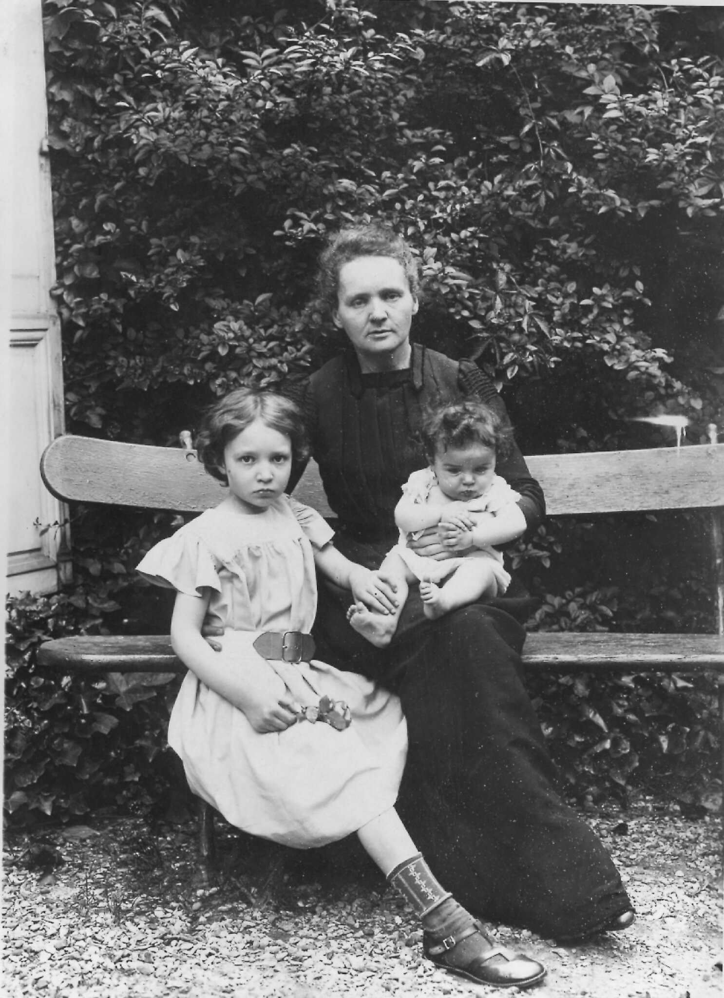 Marie Curie and her daughters