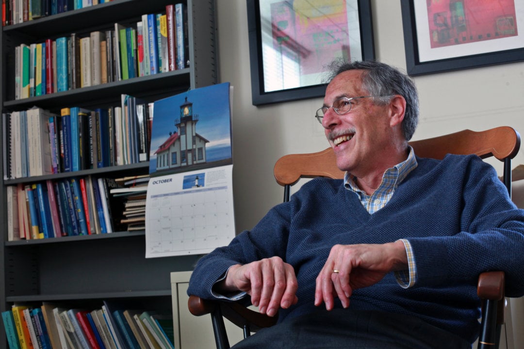 Peter A. Diamond in his office