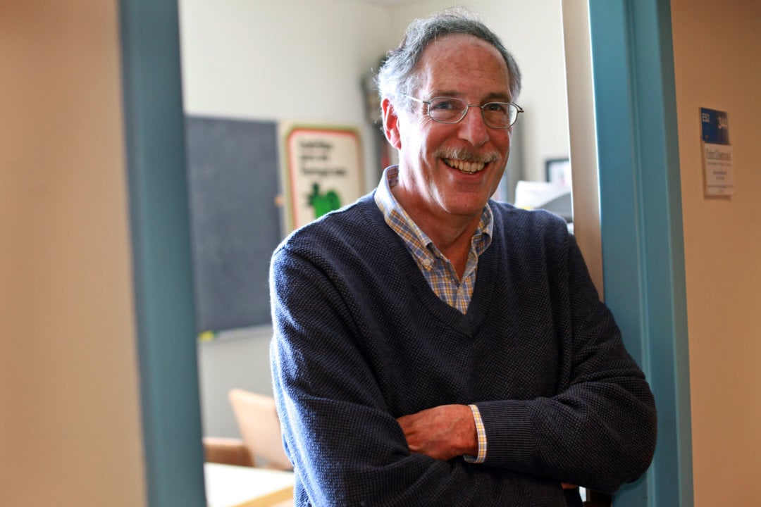 Portrait of Peter A. Diamond in his office