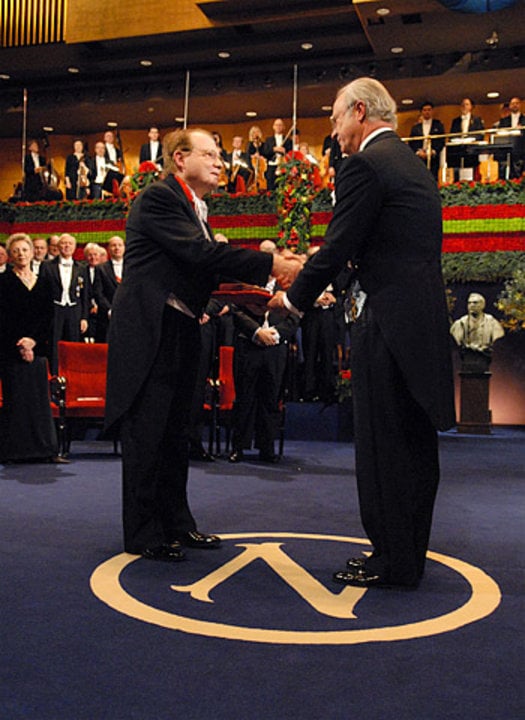 Nobel Prize Award CeremonyLuc Montagnier receiving his Nobel Prize