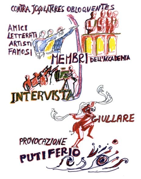 Dario Fo Nobel Lecture illustration