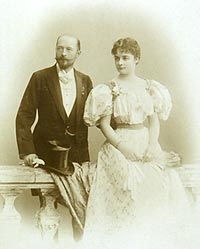 Wedding picture of Emil and Else von Behring.