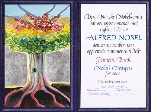 Nobel diploma