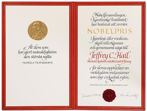 Nobel diploma