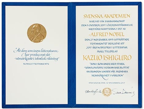 Nobel diploma