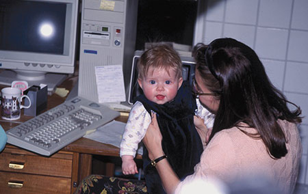 Isabel and me in Per Andersen’s lab in 1991. I had just started my PhD research.