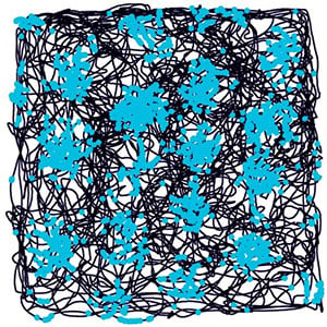 A grid cell, recorded by Jonathan Whitlock, a postdoc in our lab some years ago.