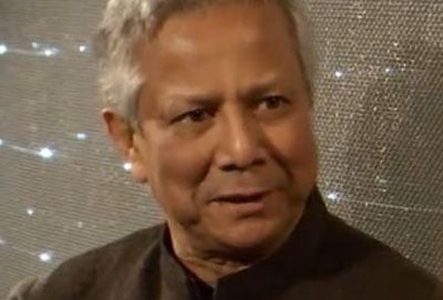 Muhammad Yunus during the interview