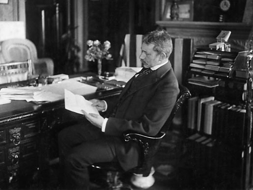 Elihu Root in his office