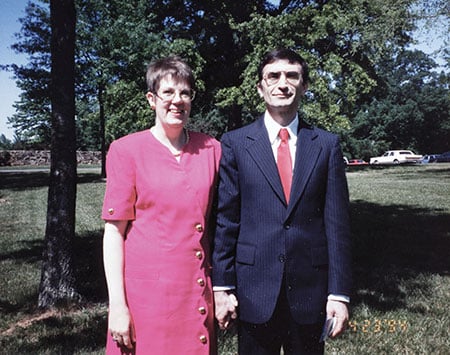 Aziz and Gwen in 1994 in Chapel Hill