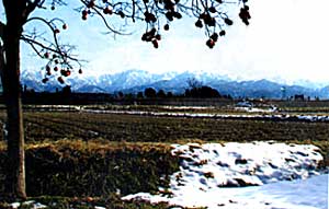 View of Tateyama Mountains