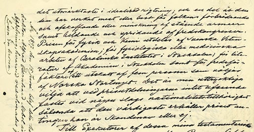 Excerpts of Alfred Nobel'swill