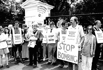 A White House vigil/civil disobedience by American Friends Service Council.