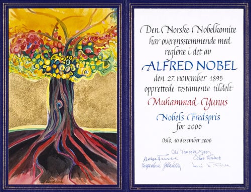 Nobel diploma