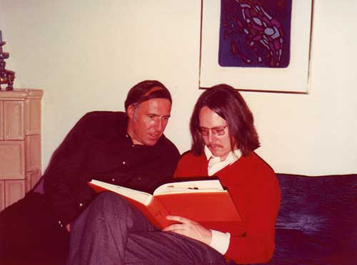 Publisher Siegfried Unsel and Peter Handke.