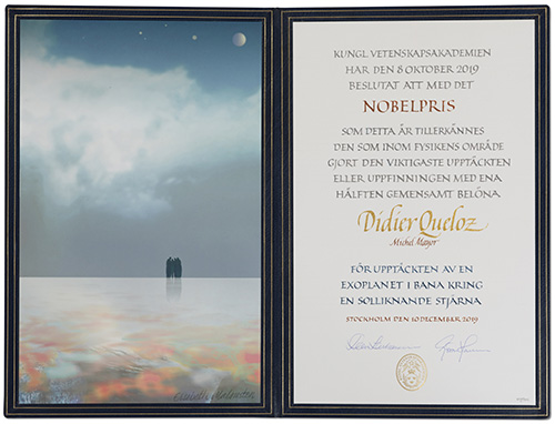 Didier Queloz - Nobel Diploma