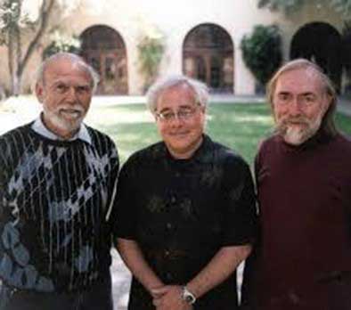 Gary Sanders (center), Kip Thorne and myself (left).