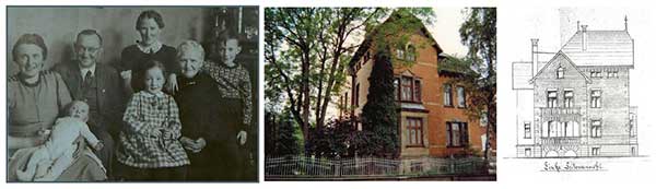 Family, the parents' home and an architectural drawing