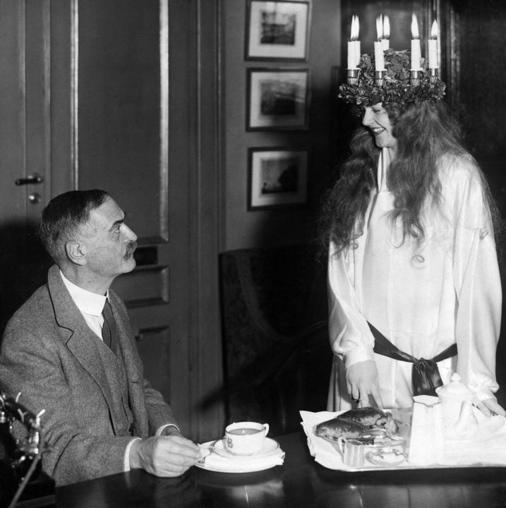 Karl Landsteiner celebrating the Swedish festival of Lucia