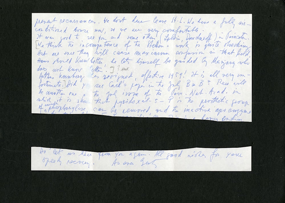 Page two of a letter